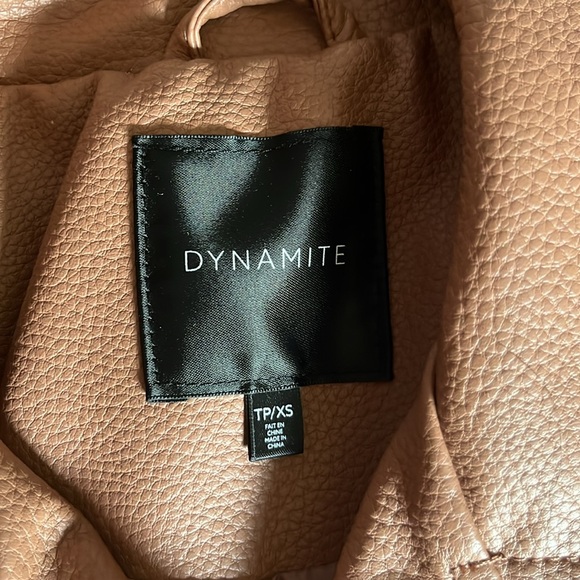 Brown dynamite pleather jacket - Picture 2 of 3